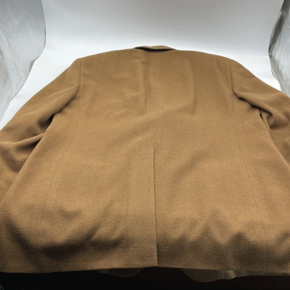 Vintage Bill Blass Camel Hair Blazer Jacket Suit Coat Mens Tan Two Button 44 R - Picture 9 of 10